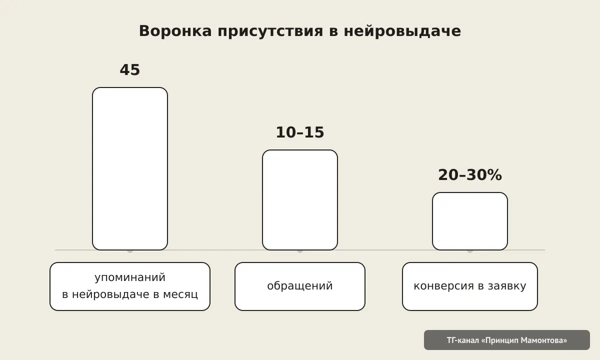 Схема смыслов продукта для нейросетевого поиска